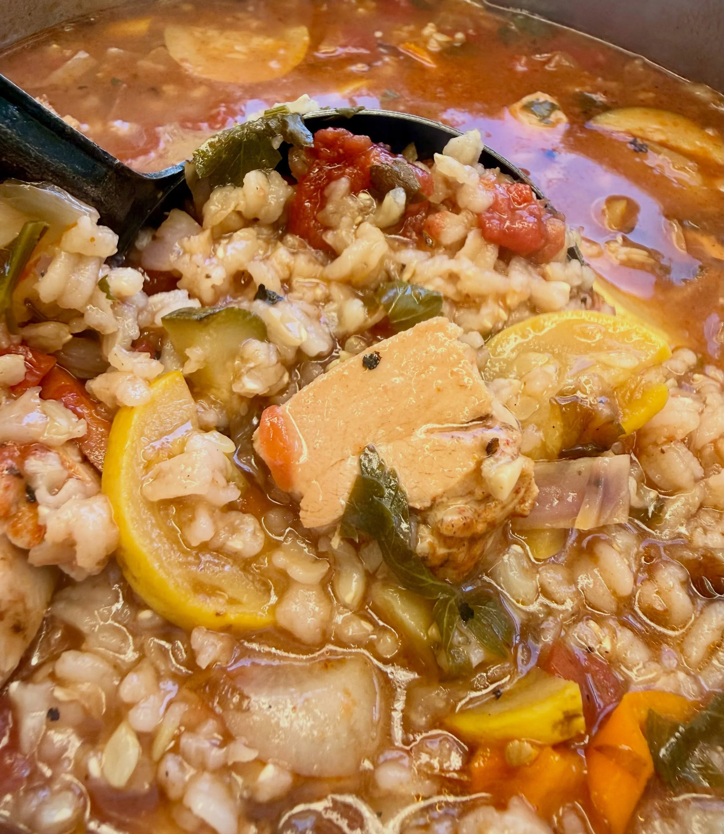 SOUP SEASON IS HERE. // Smoked Chicken BrownRice