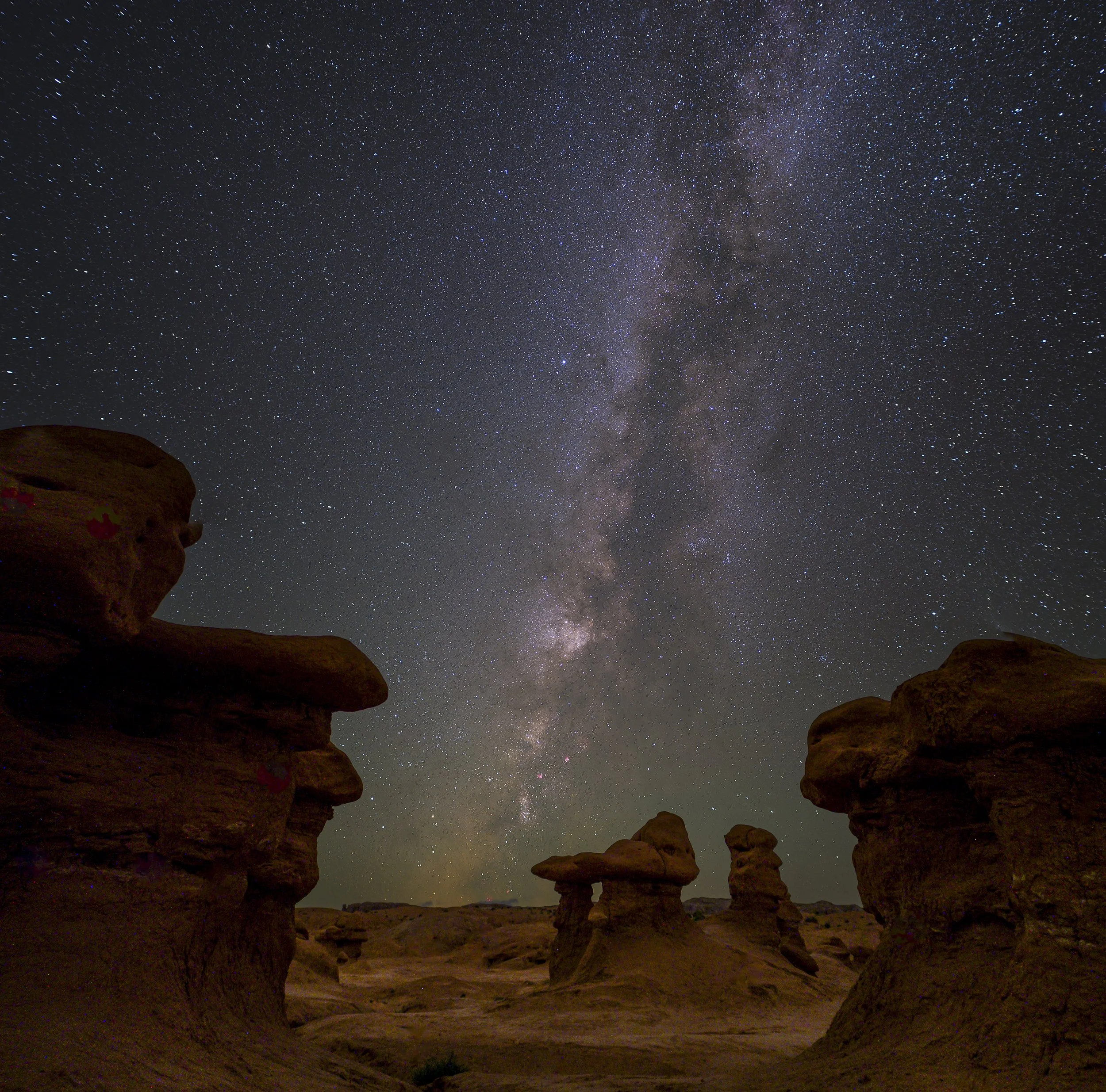 Three Sisters Milky Way, Goblin Valley State Park, Utah