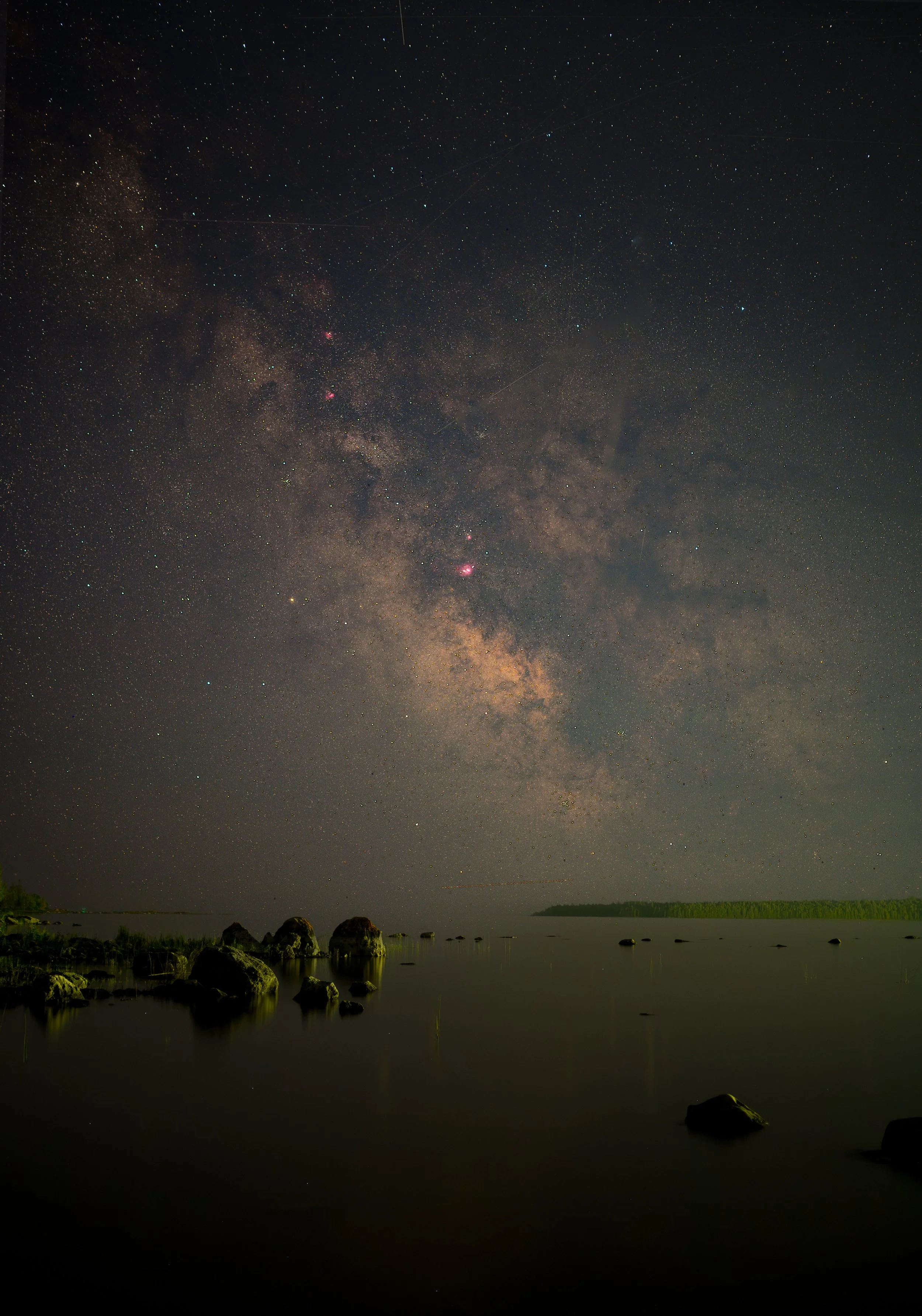 Milky Way over Lake Huron
