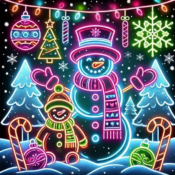 Neon  light snowmen.JPG