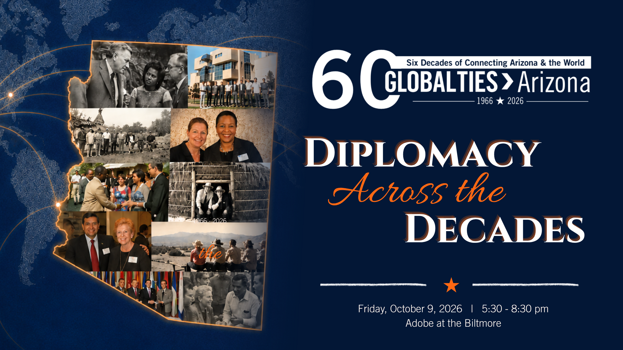 Diplomacy Across the Decades: Global Ties Arizona’s 60th Anniversary Gala