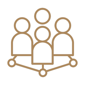 Icon of a small group of connected people