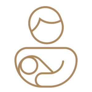 Icon of a father holding a baby