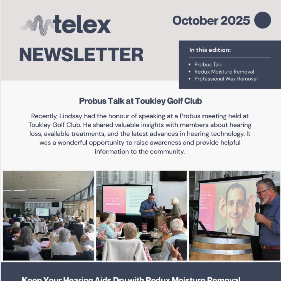 Probus talk &amp; keeping your hearing aid dry! 