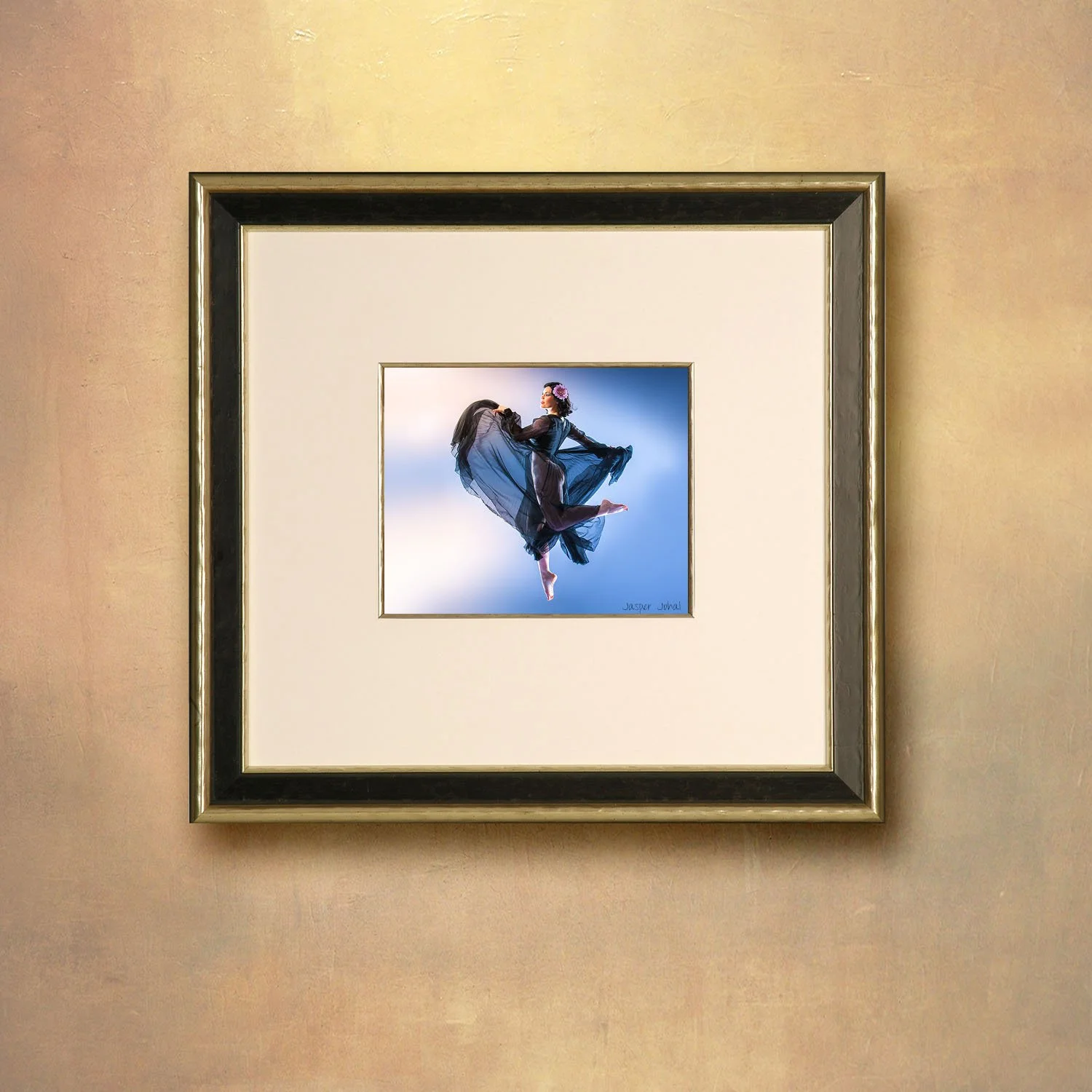 Framed photograph of a dancer