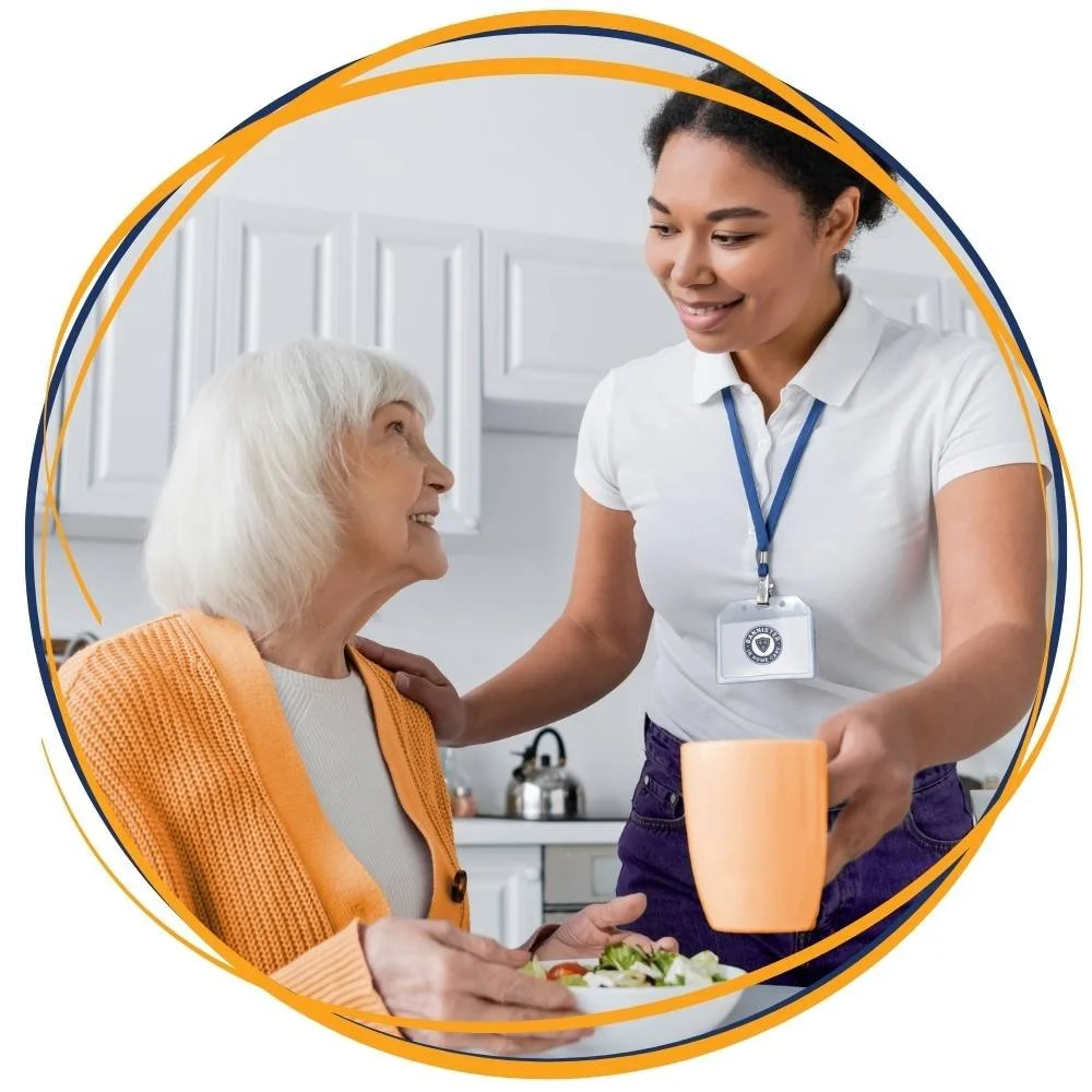 support worker helping elderly woman in Forster, home care packages Forster, senior support services Mid North Coast, home care Forster, Mid North Coast care for seniors, Elderly support Mid North Coast NSW, help at home Forster, in-home care Taree