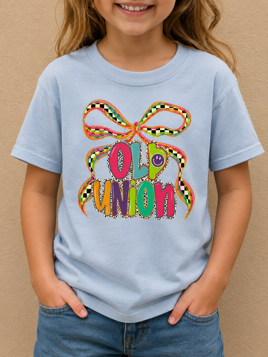 3007 Youth Old Union Neon Bow T-Shirt