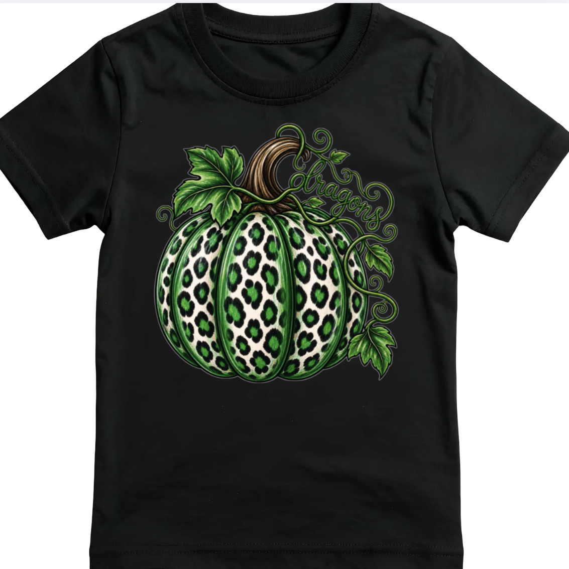 PRE-ORDER Women's Youth Dragon Leopard Pumpkin T-shirt or Sweatshirt