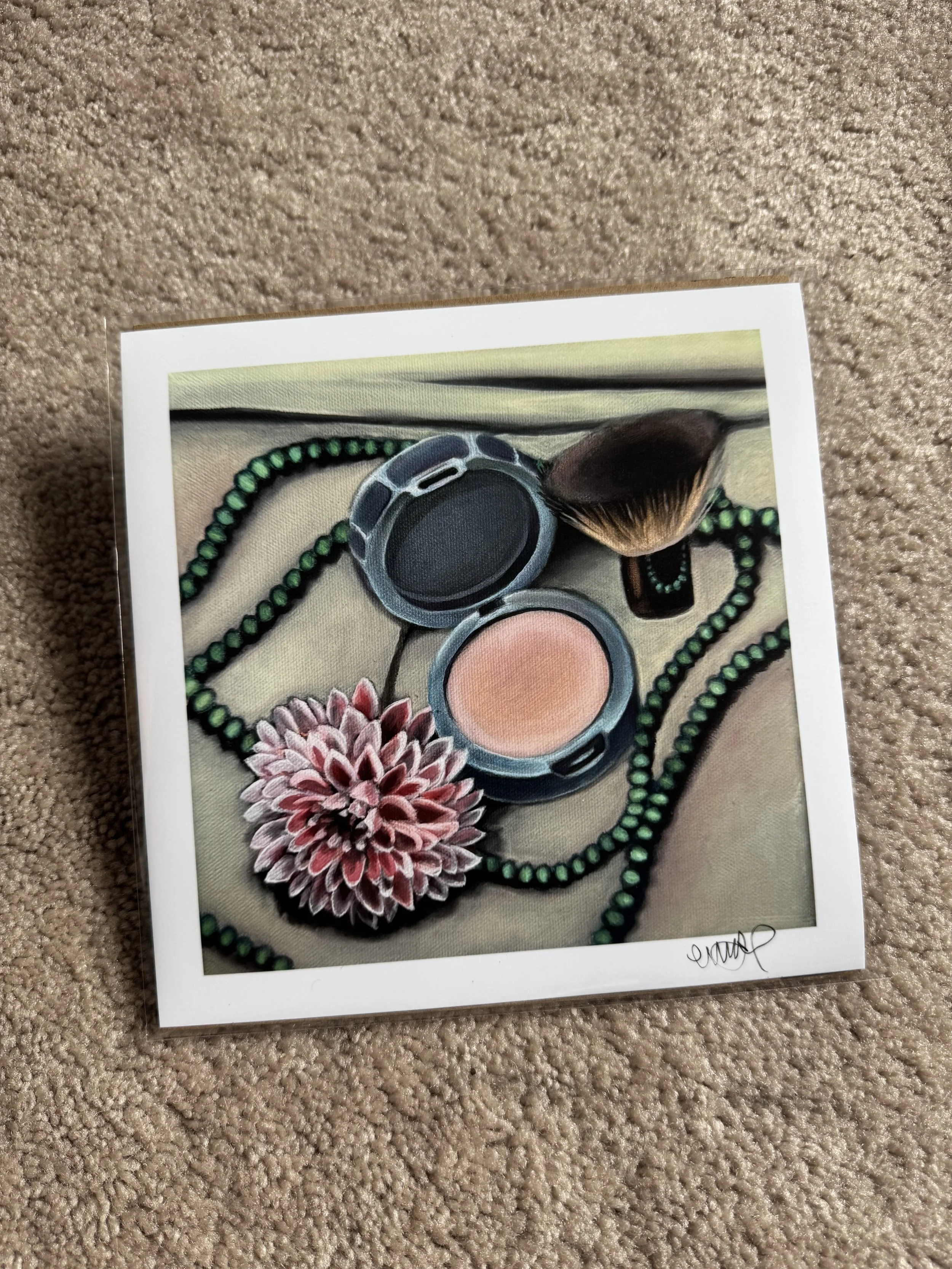 print - powder kabuki still life