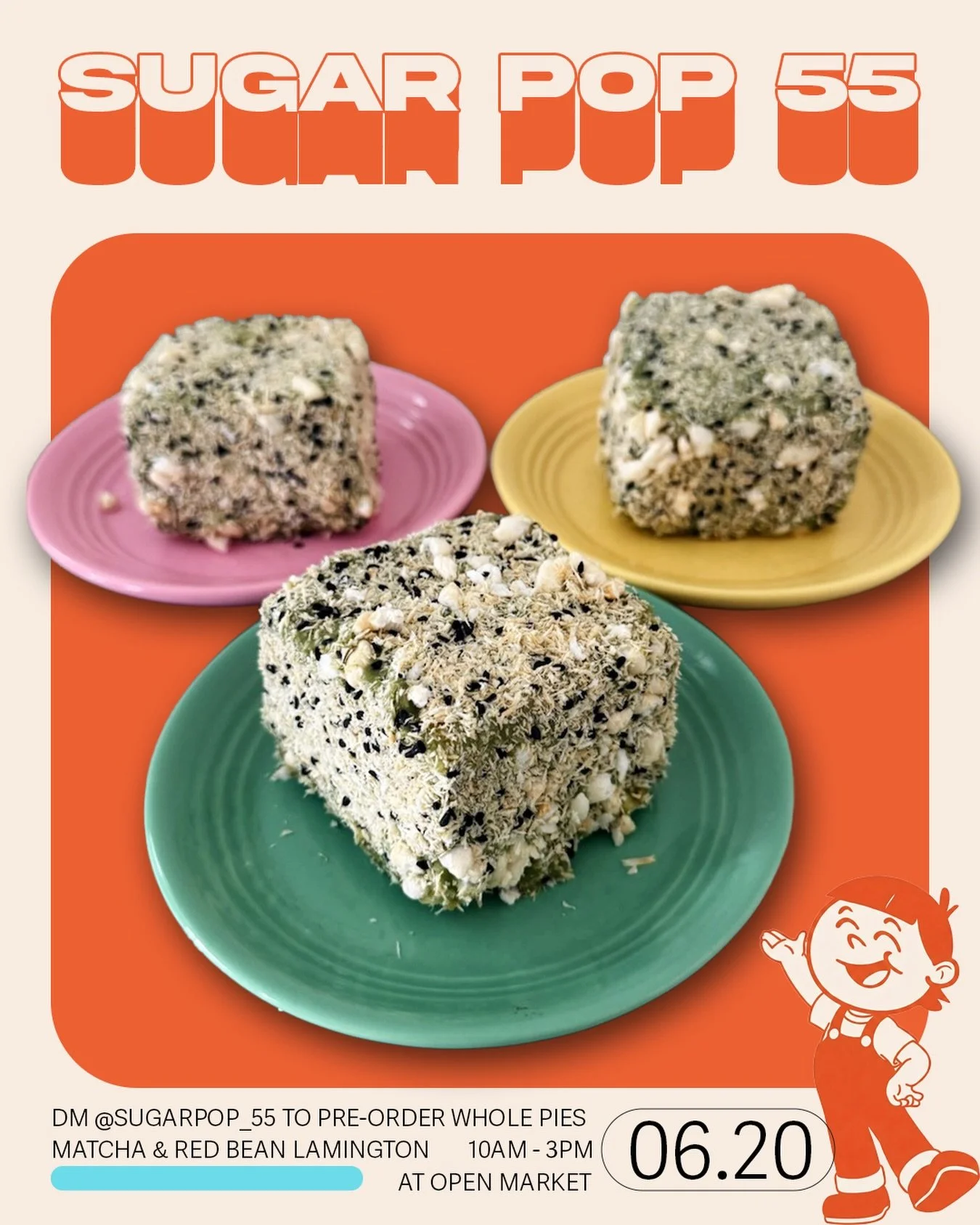 6/20 MAHJONG MARKET hosted by @eastneverloses Join in all the fun! Specialty sandwiches &amp; drinks by @openmarket.la 

I&rsquo;ll be serving up an AAPI inspired menu. Here&rsquo;s a sneak peek at what will be available on Saturday: 
- Kubo Apple Pi