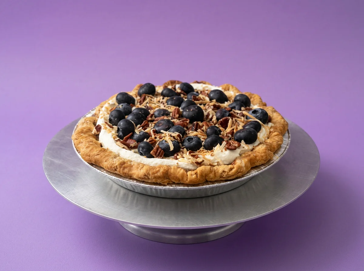Ube Blueberry Pie