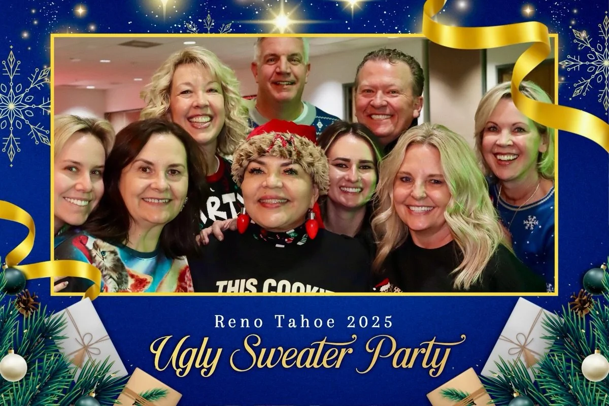 We just wrapped up an Ugly Sweater Holiday Party with the amazing team at @renotahoe  and it was such a fun night. A silly, high-energy group of people who are completely focused on showing the world just how incredible Reno and Lake Tahoe really are
