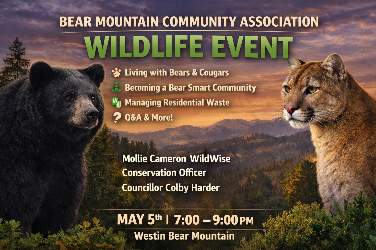 Bear Mountain Wildlife Event