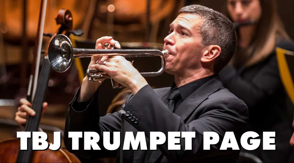 Trumpet player performing with an orchestra