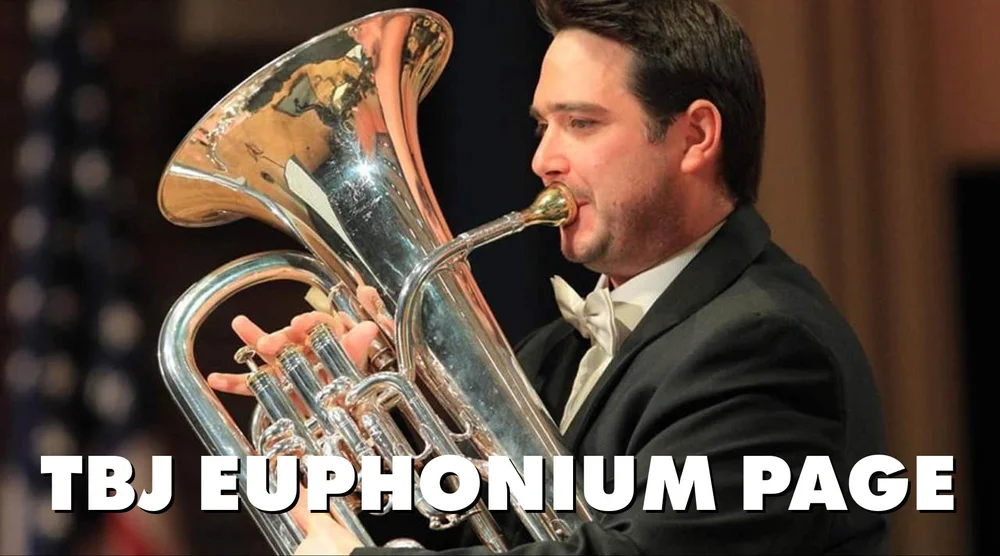 Euphonium player performing