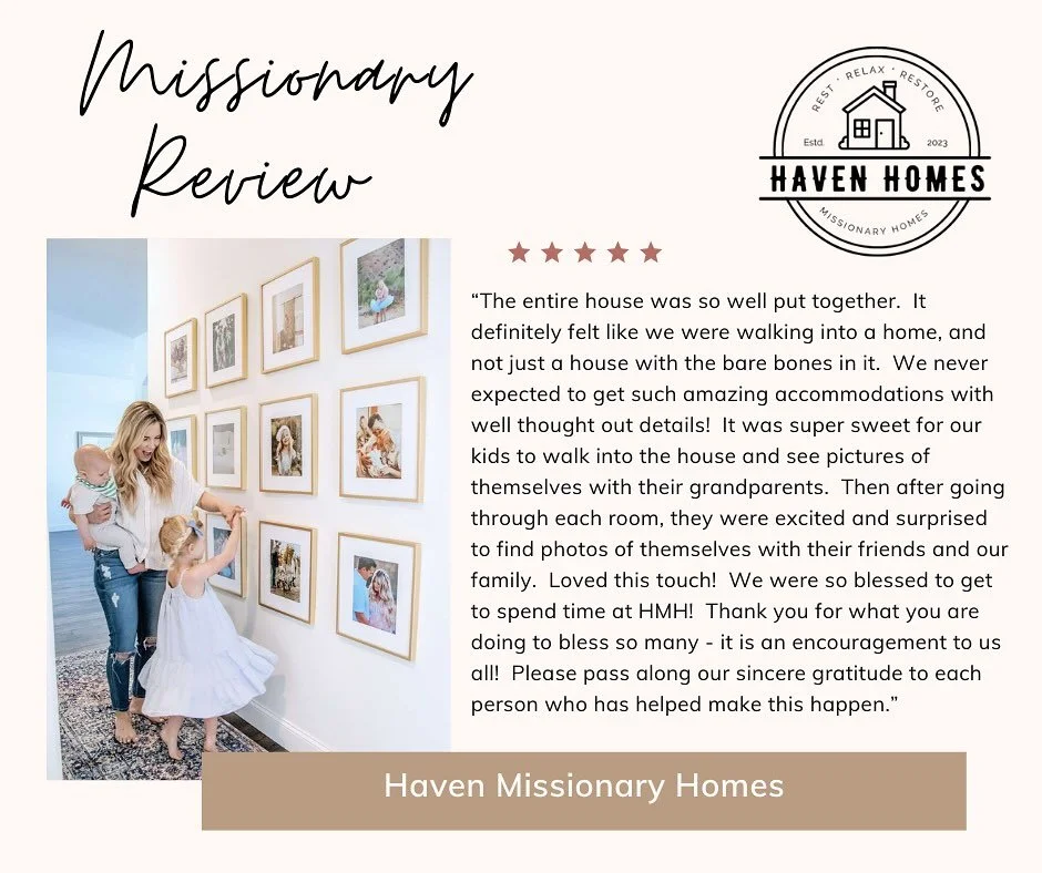 ❤️❤️
#havenmissionaryhomes #missions #nonprofit #westmichigan #missionarycare