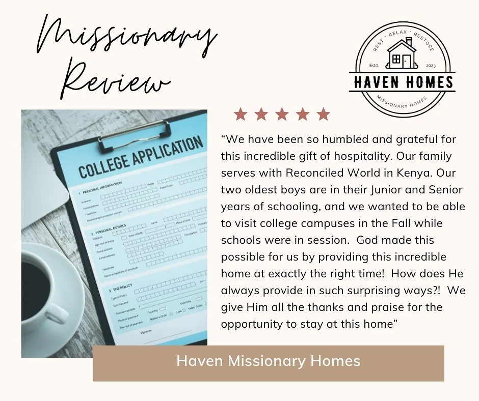 We&rsquo;re so encouraged by the kind words from one of our recent missionary guests! ❤️