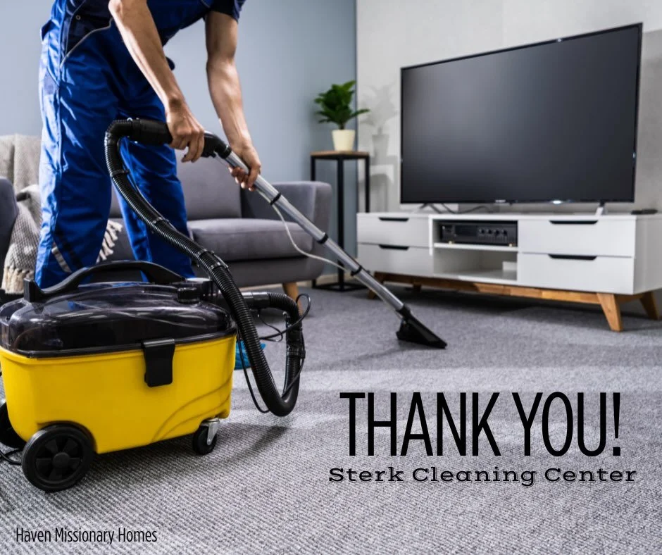 A huge thank you to Sterk Cleaning Center for coming out to take care of a carpet stain at Haven Missionary Homes!

What meant even more is that they generously insisted on taking care of it as a gift to our ministry. 🥰 We&rsquo;re incredibly gratef