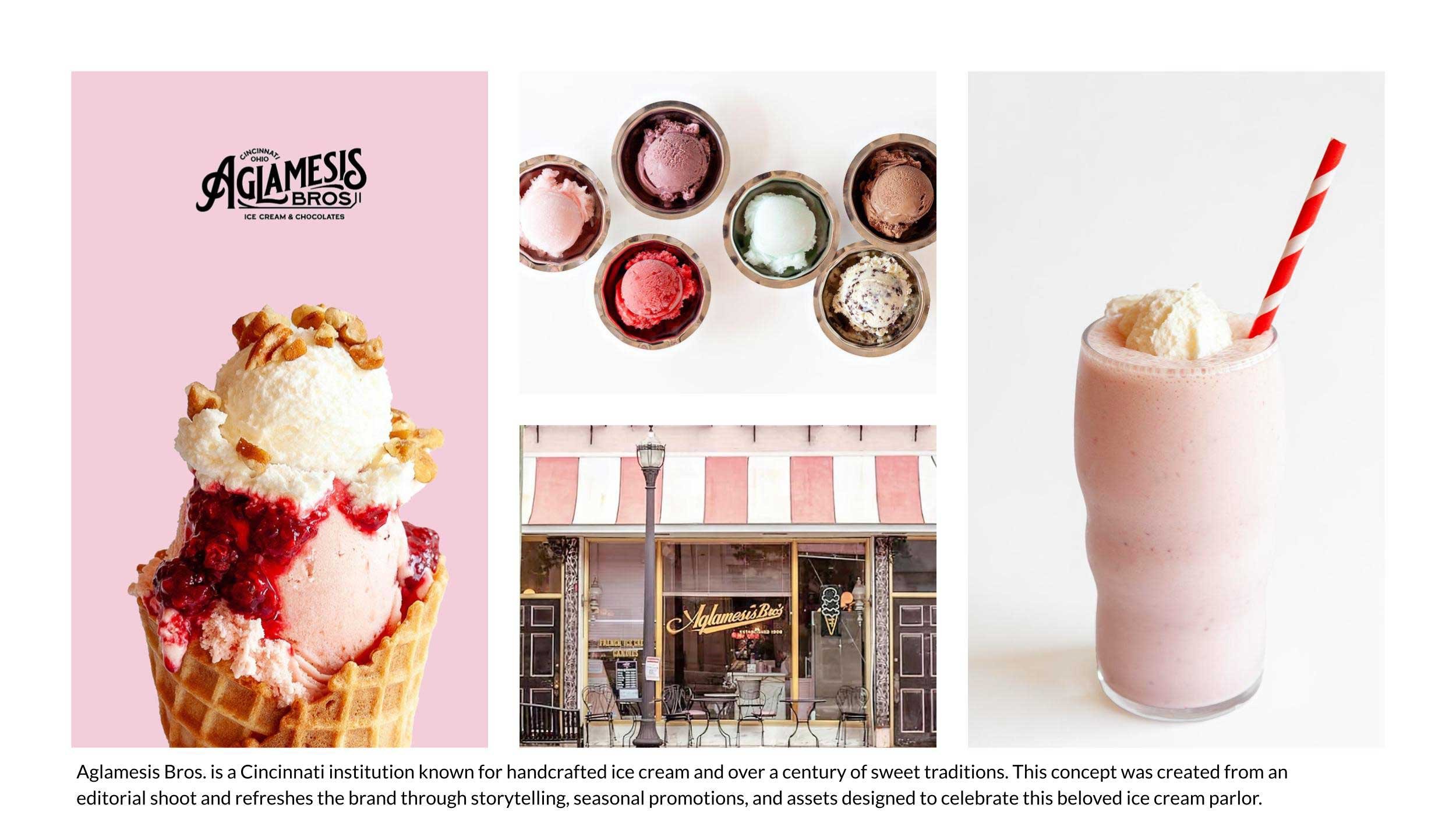 Ice cream brand identity