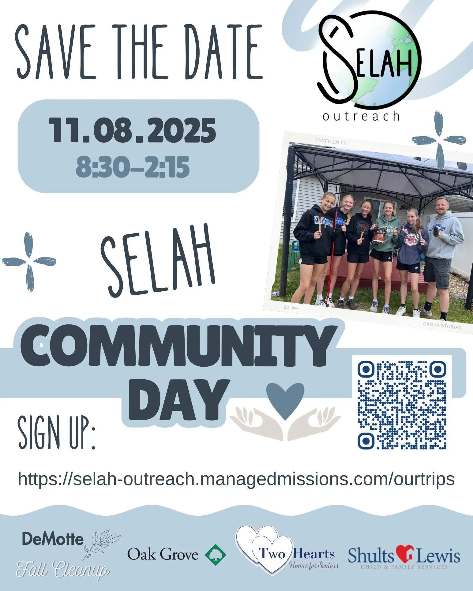 *Demotte Fall Clean up: 2-3 groups going different locations to help those that could use assistance in the Demotte/Wheatfield Community
*Oak Grove & Two Hearts locations: chose what location works best for you. We will be playing bingo at bot