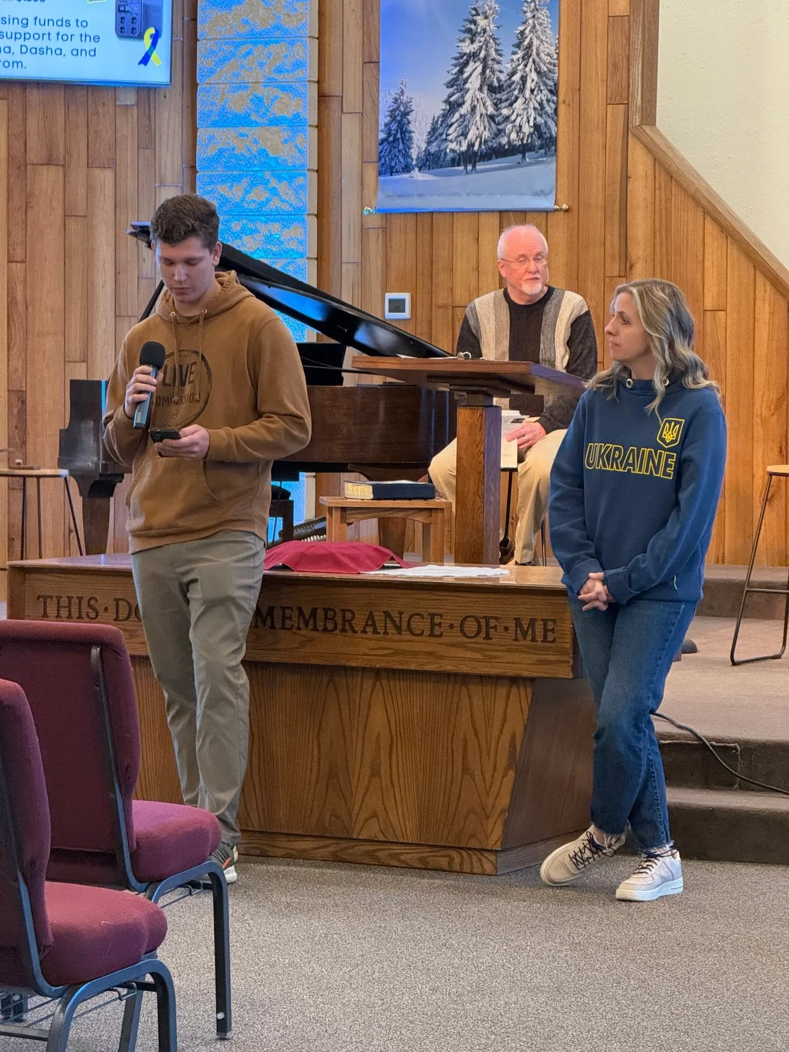 So proud of Misha Seitzinger!  Today he spoke at church about the orphanage that he and the girls lived in and the hardships they are facing because of the war.  Thank you to Lowell Church of Christ for giving to bring some relief to Ukrianian childr