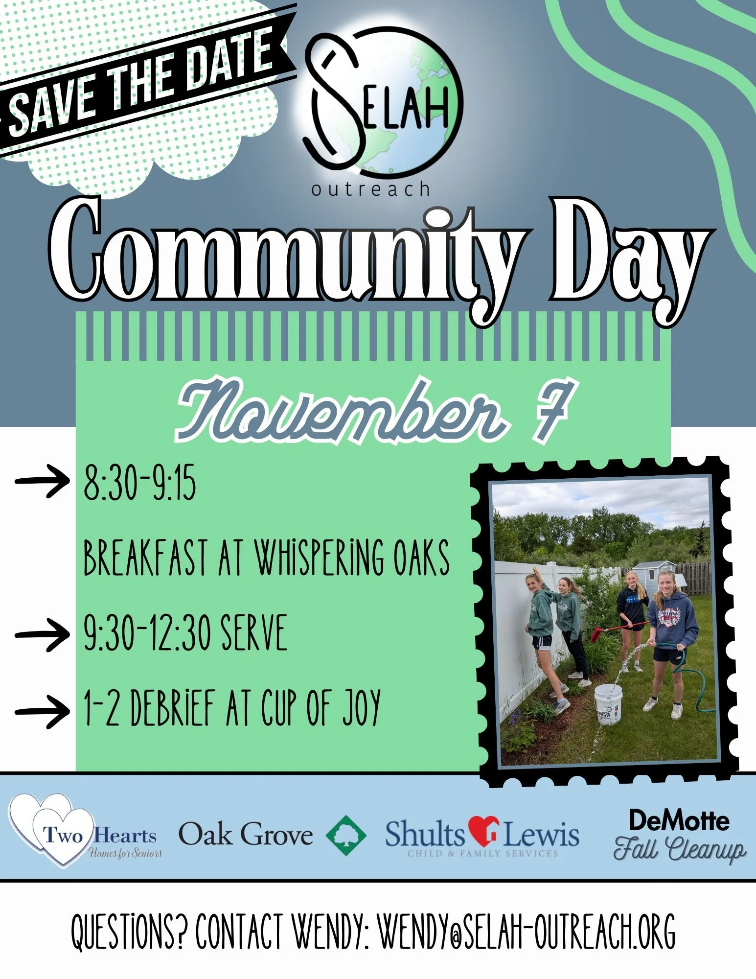 SAVE THE DATE!!!! We are super excited for this community event!  Sign ups will open this fall... but mark the date on your calendars!