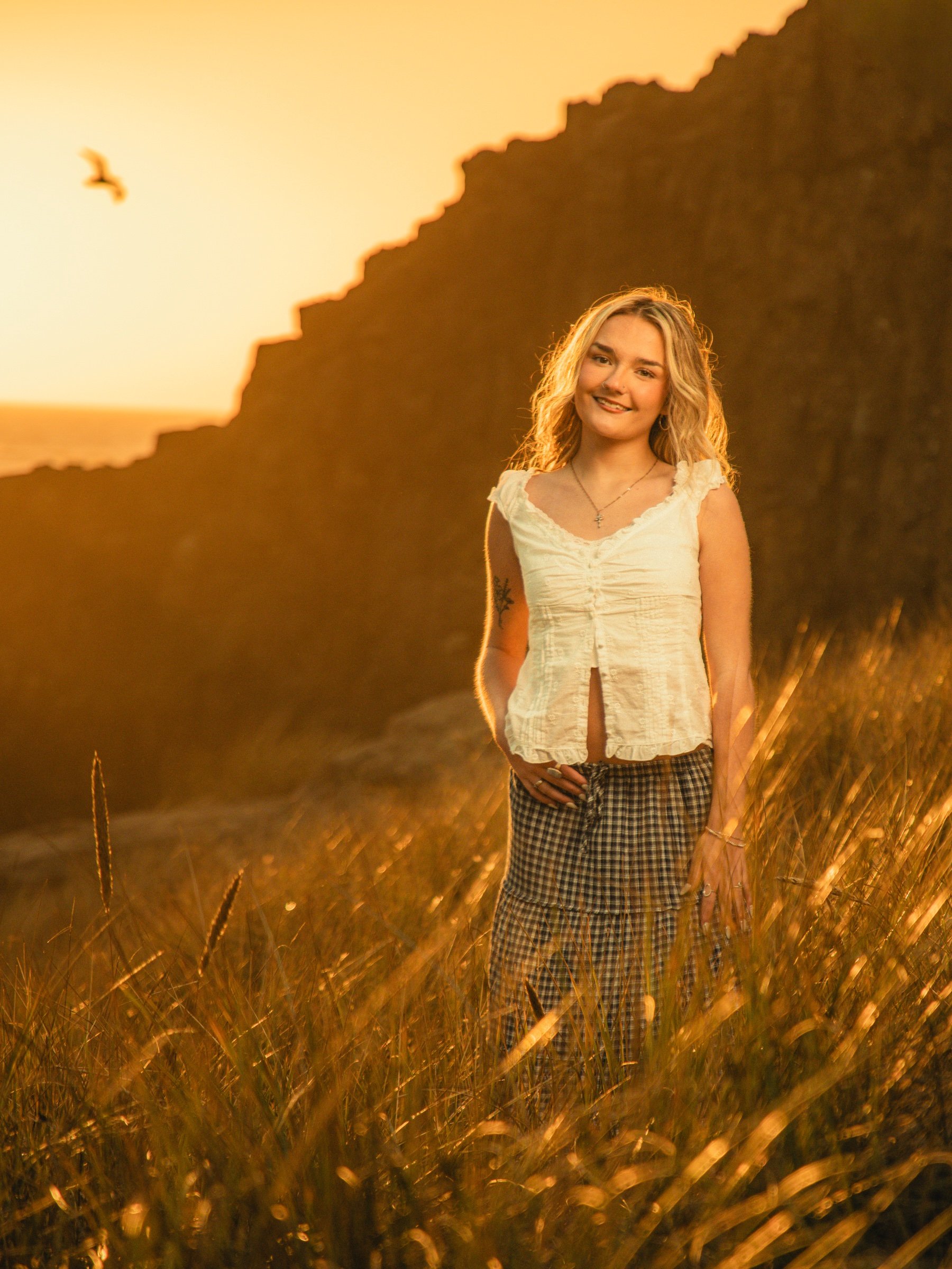 Senior Portrait Photography Session South of Newport Oregon