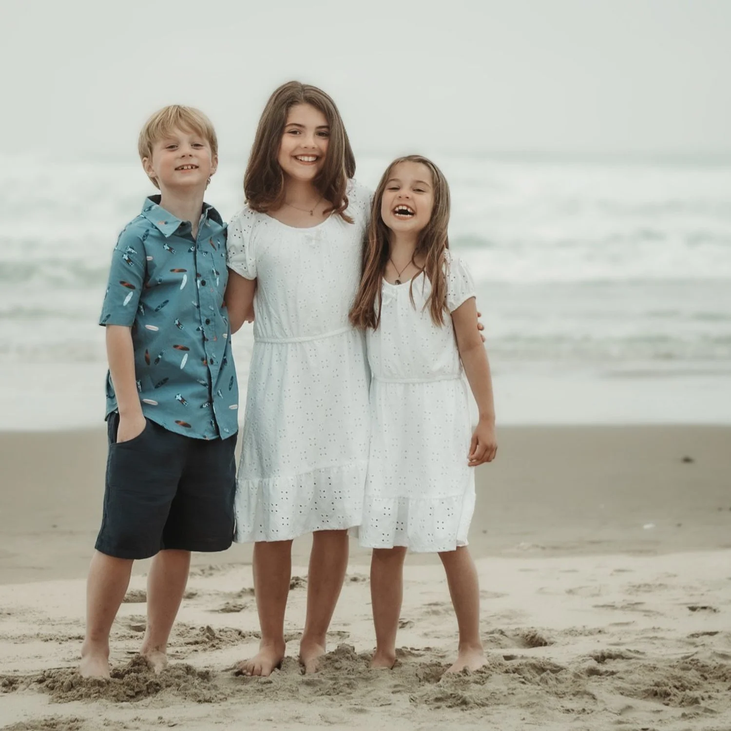 Family Portrait Photography Session on the Oregon Coast near Newport Oregon