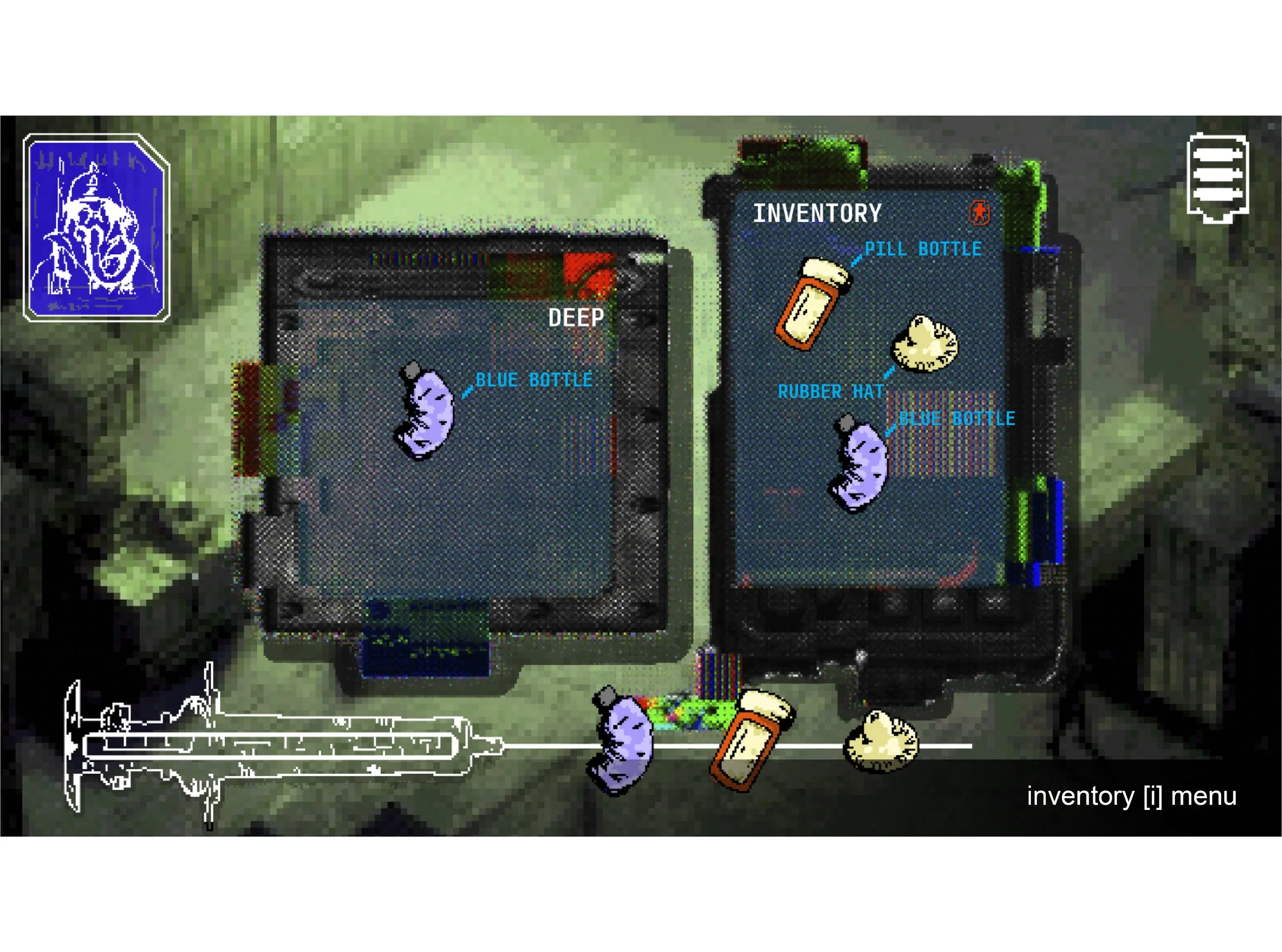 inventory [i] menu