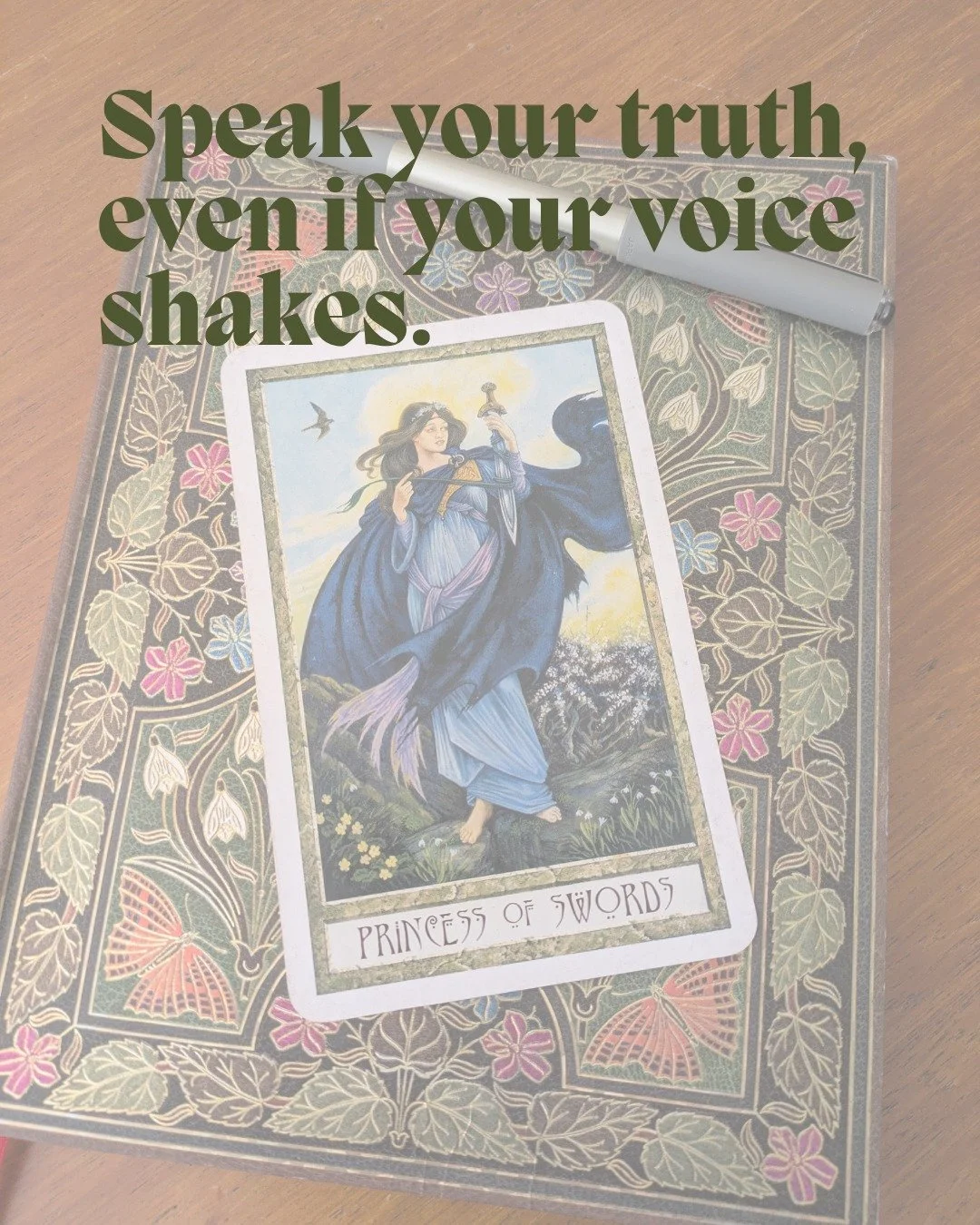 Speak your truth even if your voice shakes // 

Recently, through my own practice and reflection, I've been seeing lots of symbols of truth and courage ... swords, lions, dragons and warrior women. I've been inspired by the punk rock musicians, socia