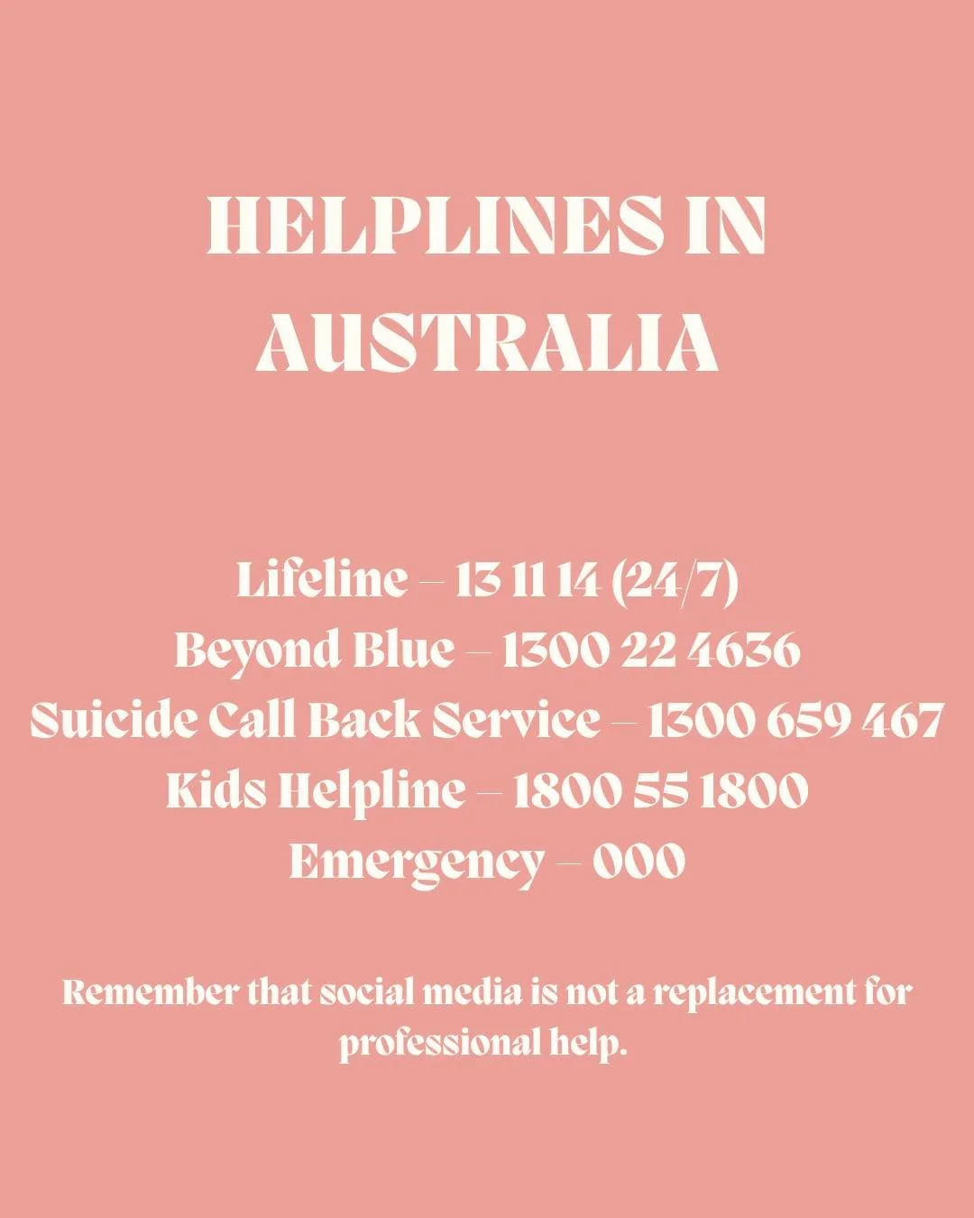 A gentle reminder at this time of year.

Social media can offer moments of connection and reflection, but it isn&rsquo;t a substitute for professional support.

If things feel overwhelming, reaching out to someone trained to help can really matter.


