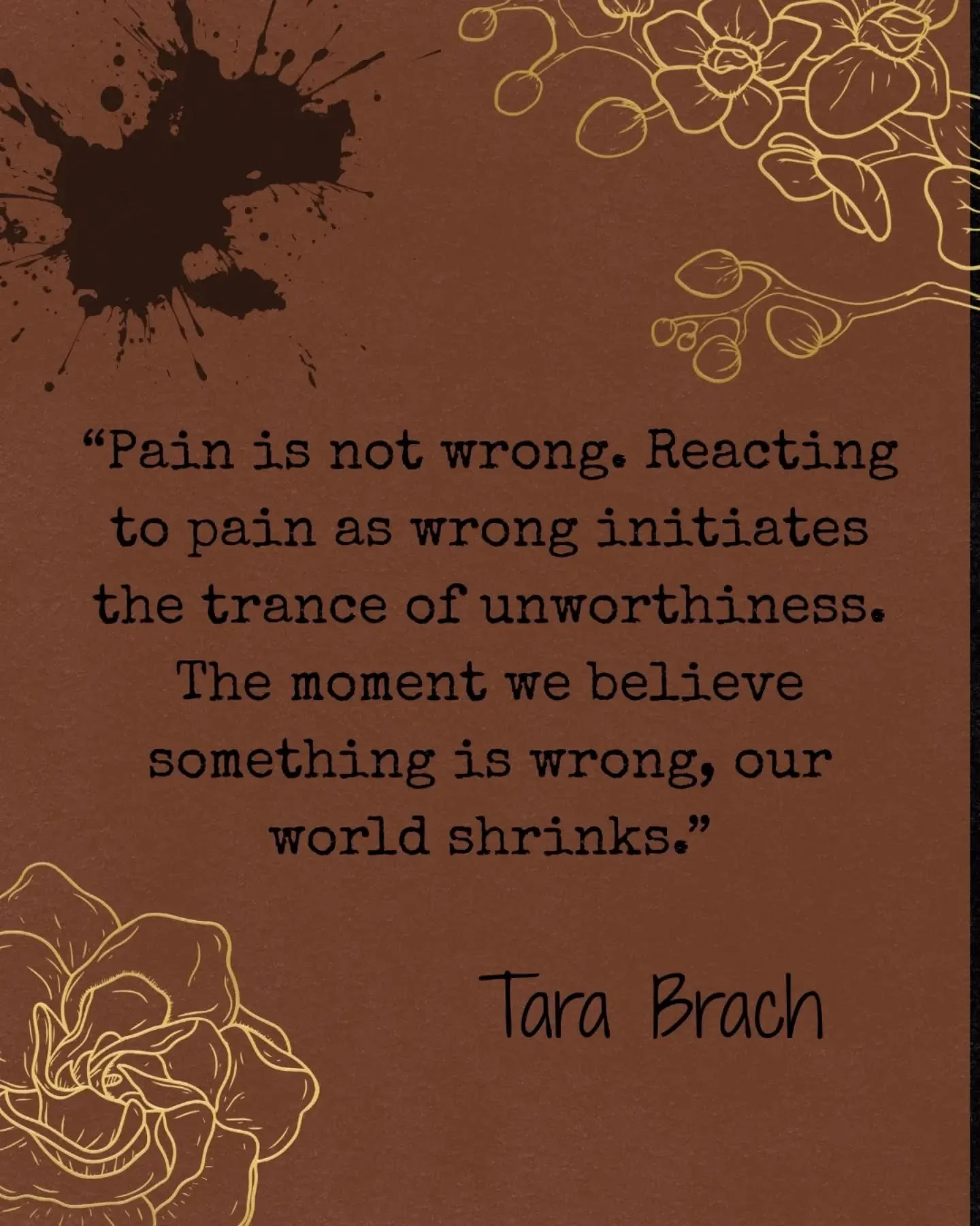 Pain is not wrong //

Recent substack essay explores emotional pain and the ways we respond to it as something that is wrong and needing to be suppressed or ruminated on. Or energy that leaks out in harmful ways to others. 

My teacher Tara Brach has