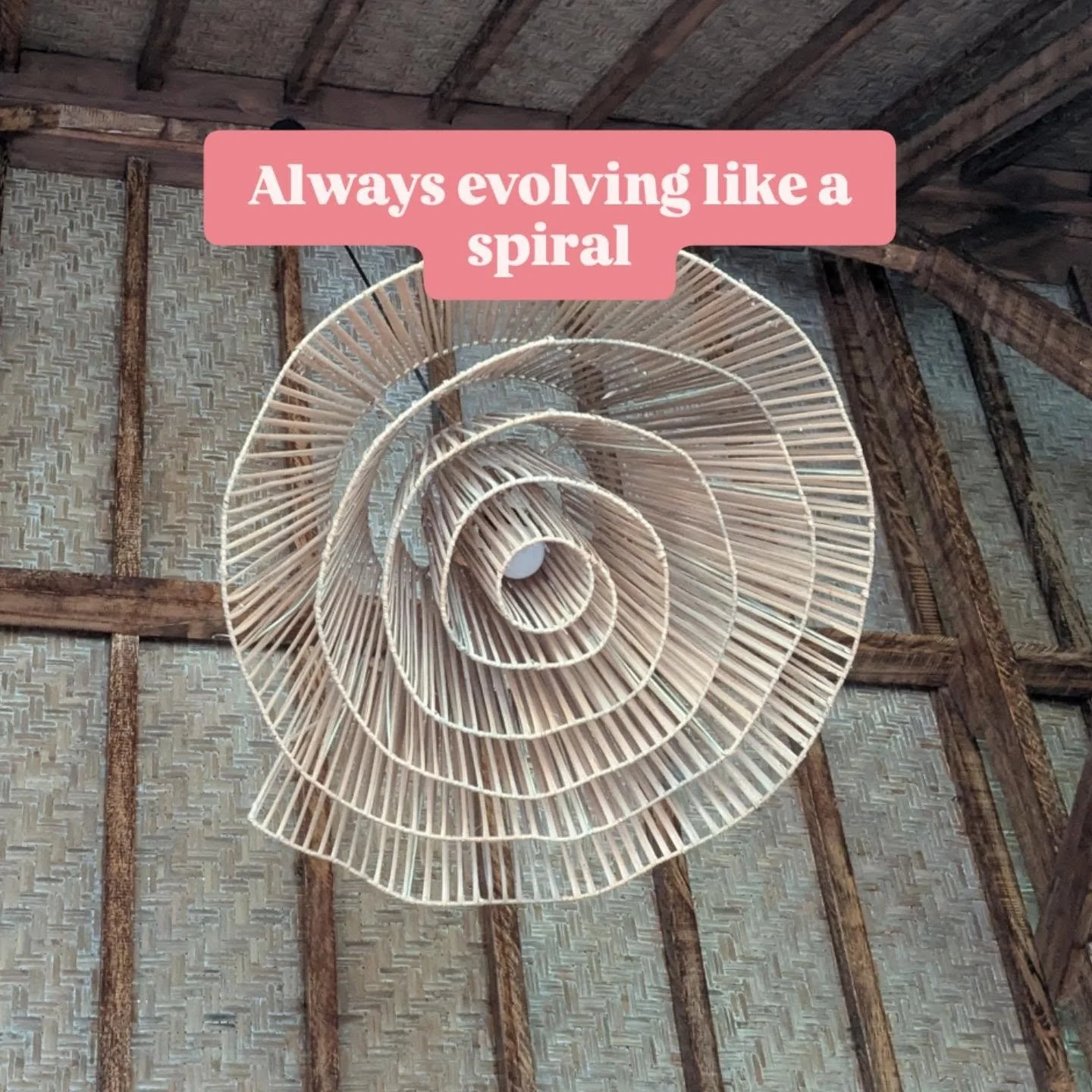 ALWAYS EVOLVING ... LIKE A SPIRAL // 

I love the symbolism of the spiral. It asks us to keep moving and evolving. As we move through cycles we don't go back to an old version of ourselves (perhaps a romanticised time) but always end up somewhere sli
