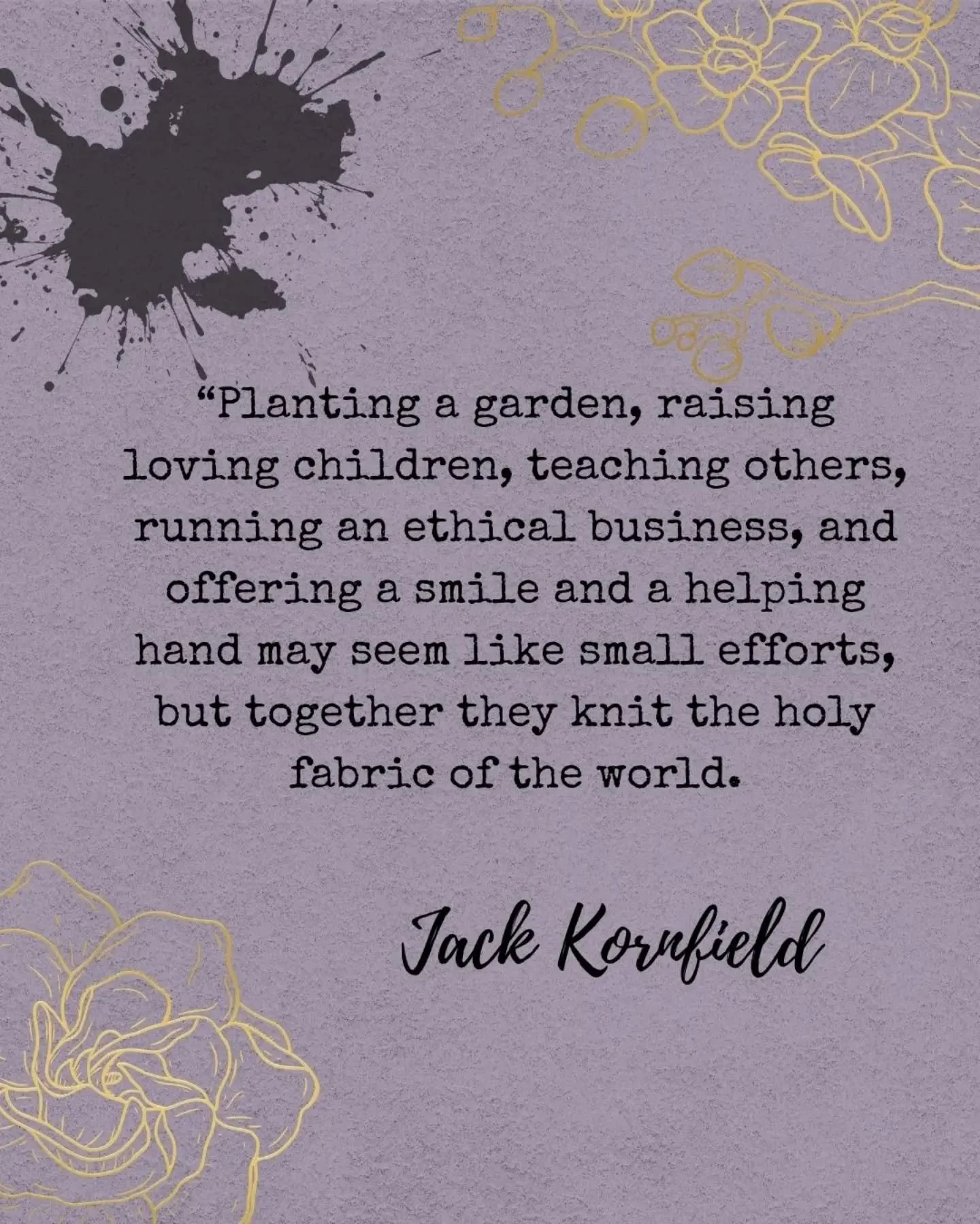 Sunday musings in the beautiful spring sunshine. 

We don't have to make grand gestures, we don't need huge fame and fortune. Just little acts of kindness, generosity, creativity and meaningful action every day. 

#makingmeaninginthemess #theartofhum