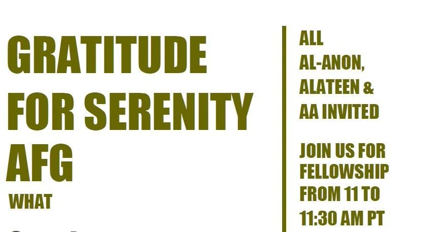 Speaker Meeting hosted by Gratitude for Serenity