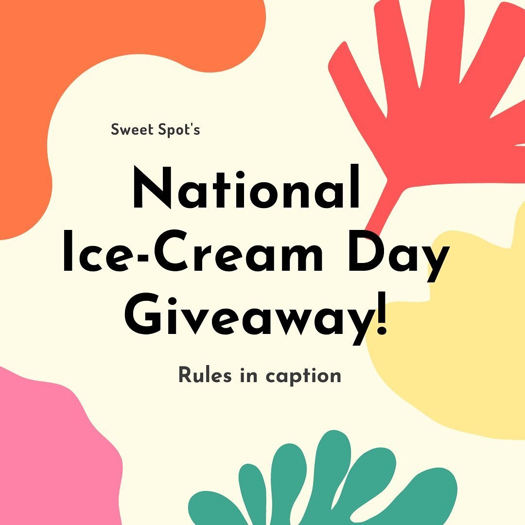 🛑CLOSED🛑 
Congrats to @yvrnibbler for winning!!

🥳*GIVEAWAY TIME*🥳

In honour of National Ice-Cream Day we will be giving a lucky winner a $20 GIFT CARD❕❕

HOW TO ENTER:
1️⃣follow @sweetspotvan 
2️⃣like this photo
3️⃣tag your friends! (unlimited 
