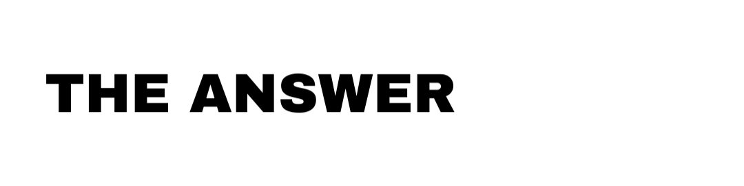 The Answer; Jesus title