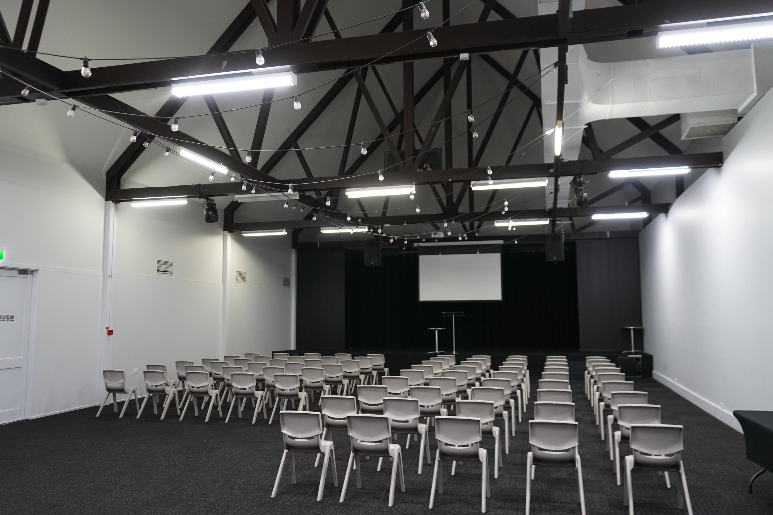 Auditorium with stage and seating