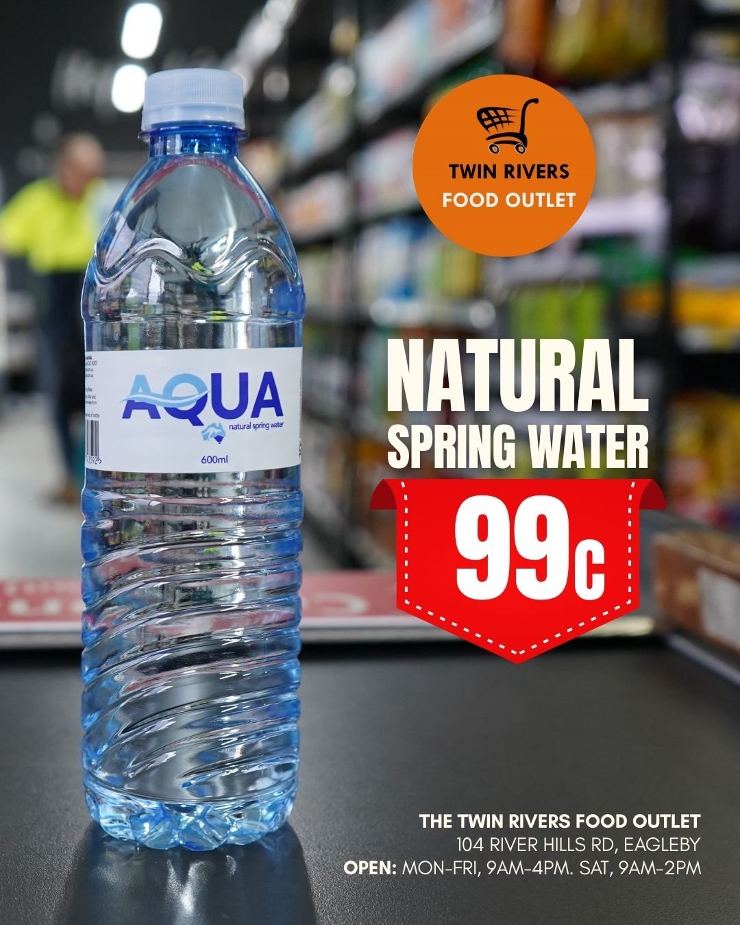 Australian natural spring water 💧
Found chilled our fridge section or room temp on our shelves
Either way, just 99 cents a bottle
#AustralianSpringWater #PureHydration #NaturalGoodness #StayHydrated #foodoutlet #BusinessSpecials