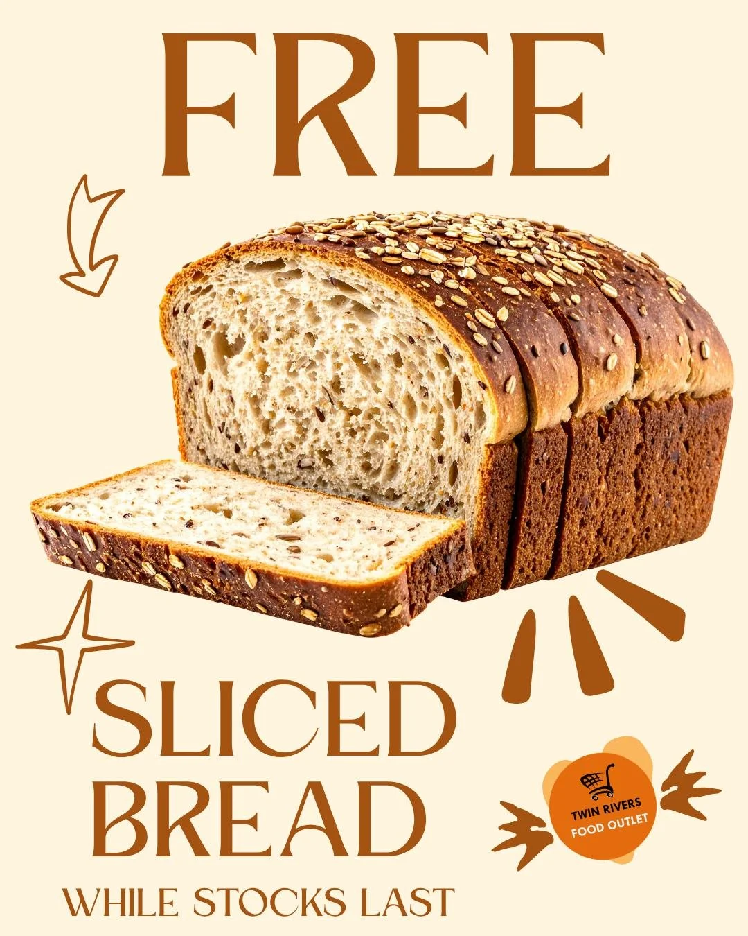 Today our sliced bread is FREE!!! 🍞🥪
Hurry in While Stocks last
#FreeBread #FreshSlices #BreadLovers #WhileStocksLast #YummySandwiches