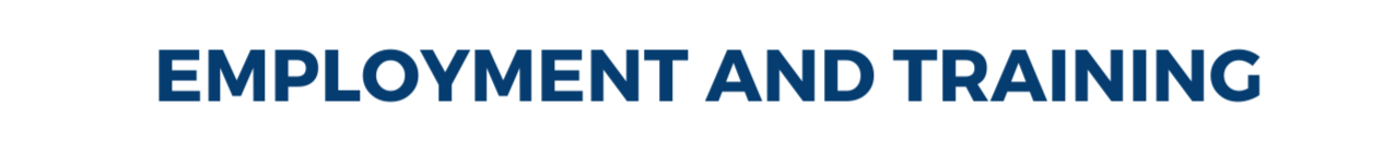 Employment and training title