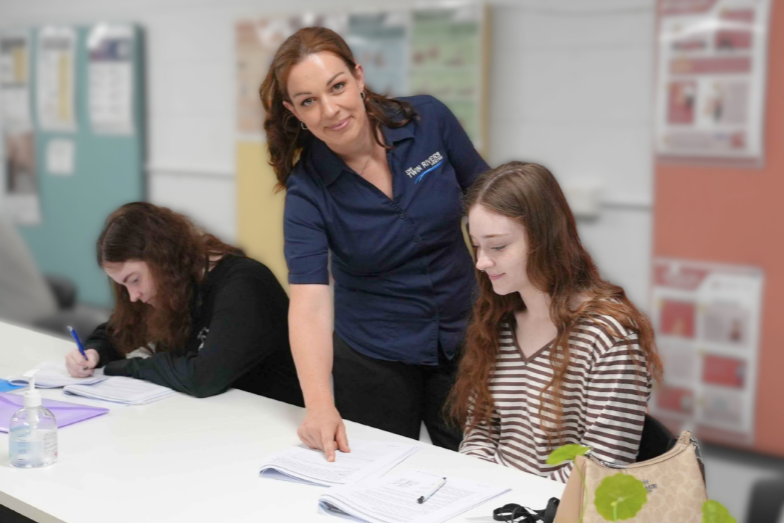 Our talented trainer Sammy G teaching our students in one of our classrooms.