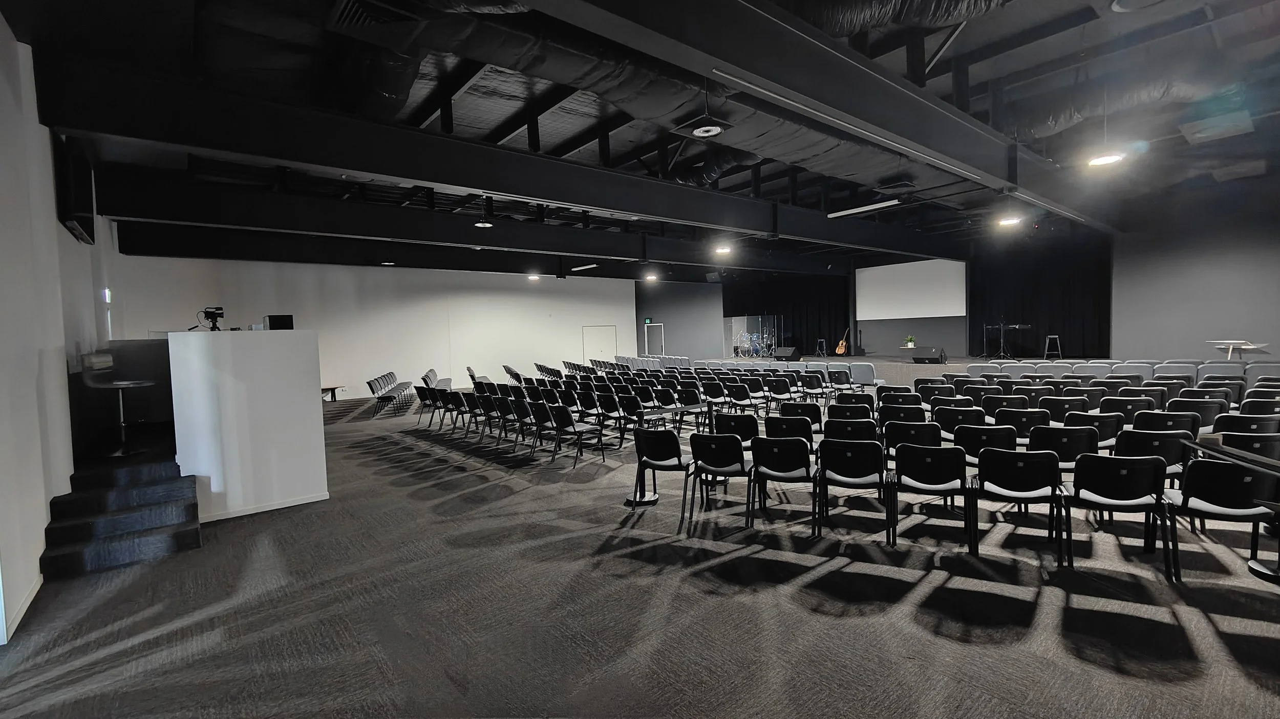 Auditorium with seating and lighting