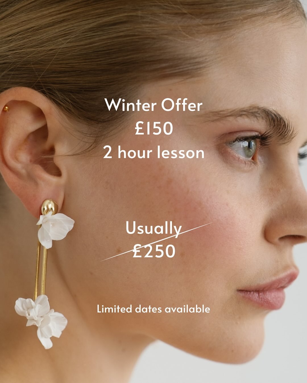 Winter offer on one-to-one makeup lessons with me 🤍

-Do you struggle with your dry/dehydrated/oily skin and don&rsquo;t know which skincare and makeup is best for you?

-Is the world of makeup overwhelming to you?

-Are you wanting to switch your s