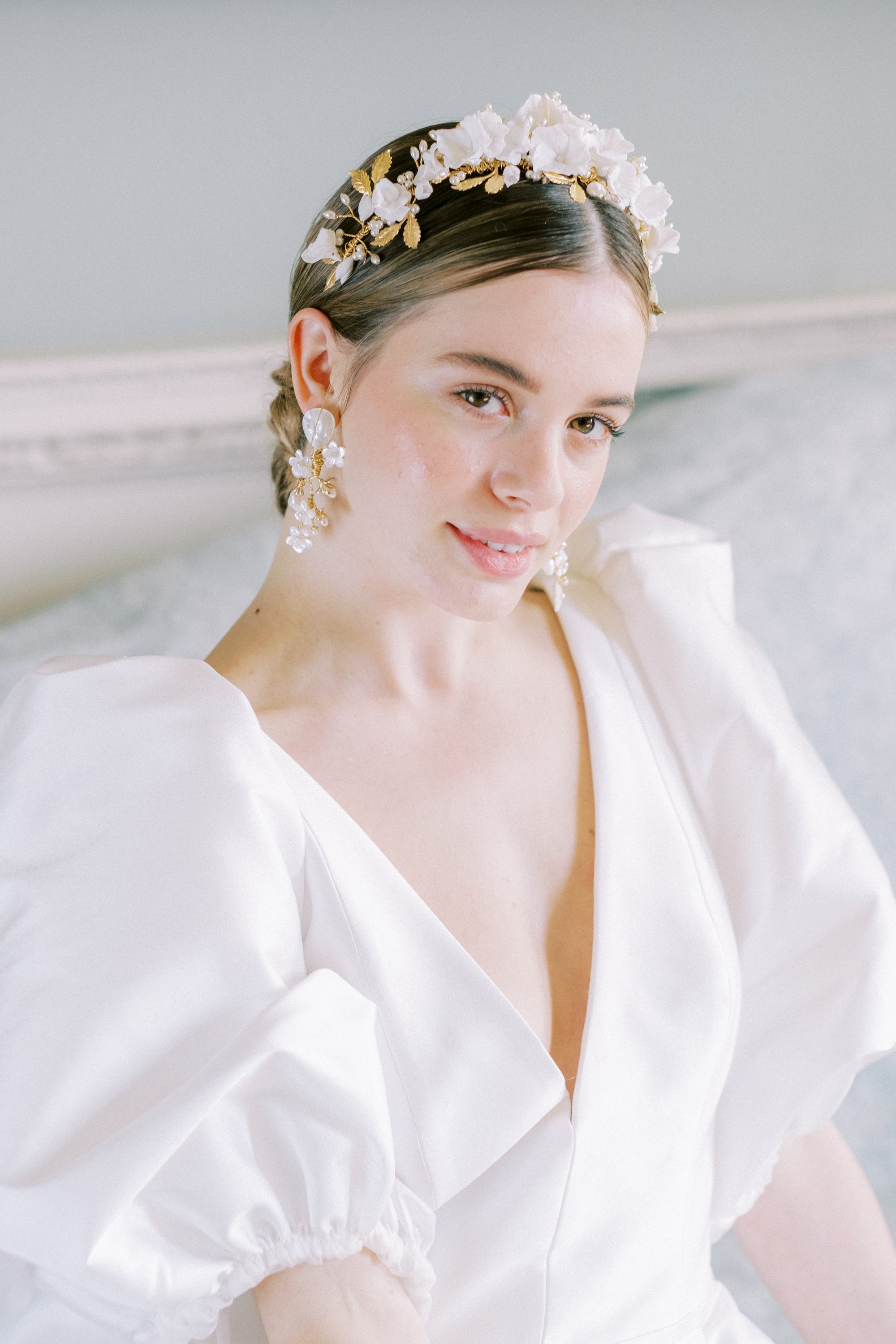 Images of Lake District wedding hair and makeup for the natural bride, covering Cumbria and Lancashire. Fashion-led bridal hair and makeup. Naturally fresh makeup paired with modern hairstyles for fashion bridal editorials. Photographer Emma Pilkingt