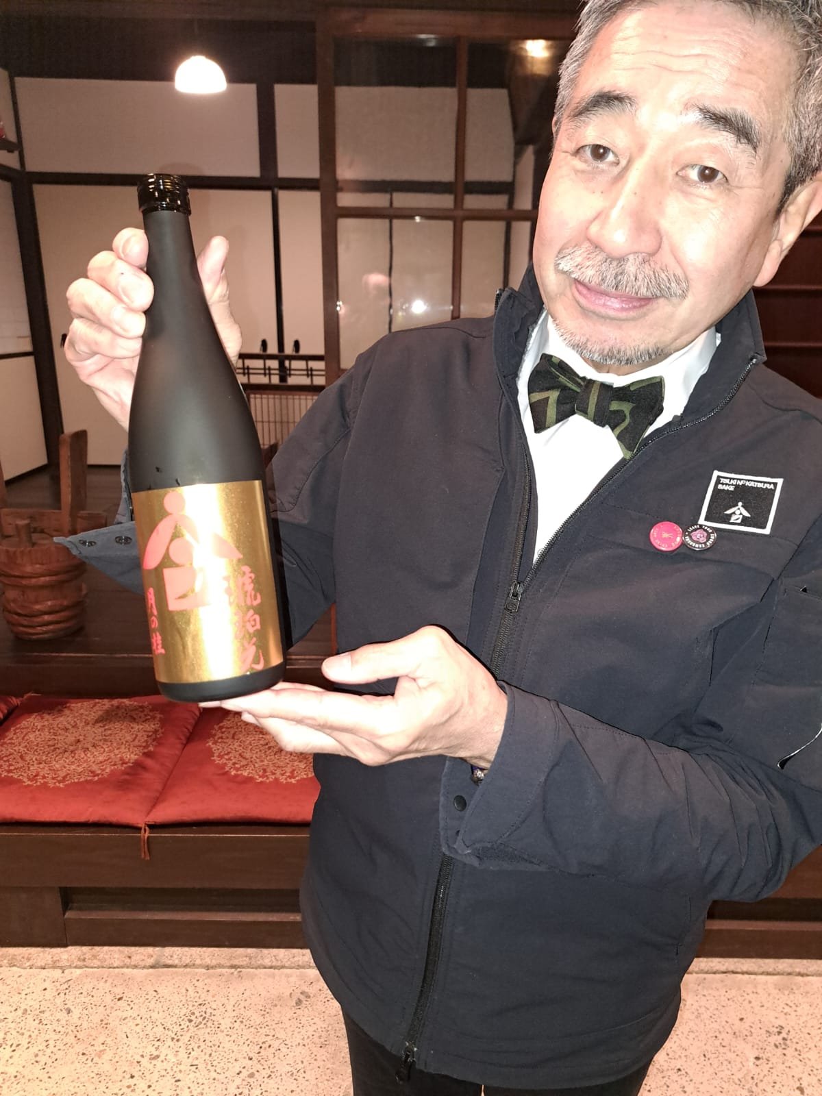 Tokubee Masuda, 14th generation owner of Tsuki no Katsura sake brewery