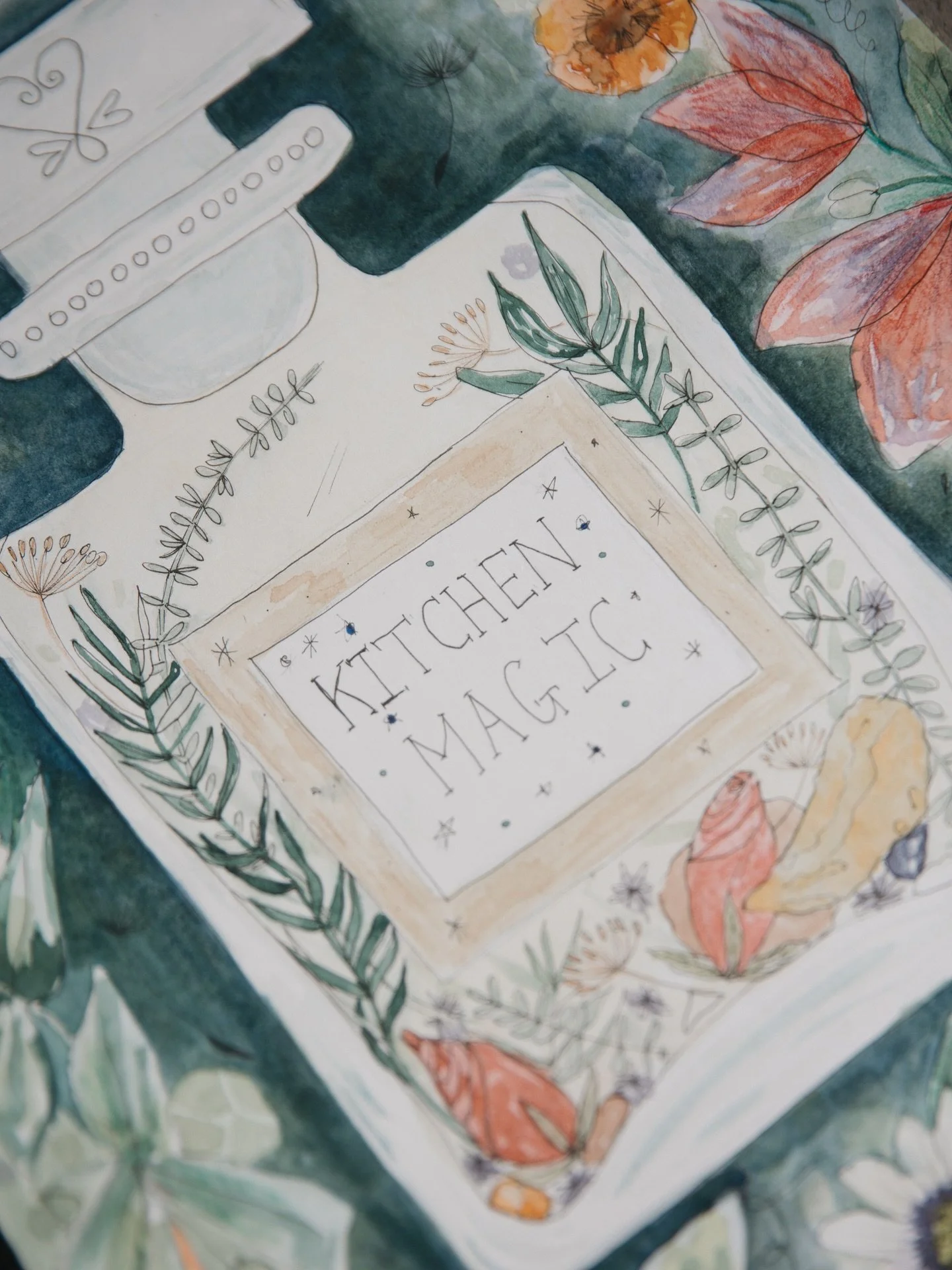 Made something to pretty up the walls of my apothecary 🌿.

There is so much story in this artwork. The bottle is a vintage Chanel perfume that was my grans. 

Do I make it a print? Thinking about it ✨ #apothecariesofinstagram #apothecaryart #perthar