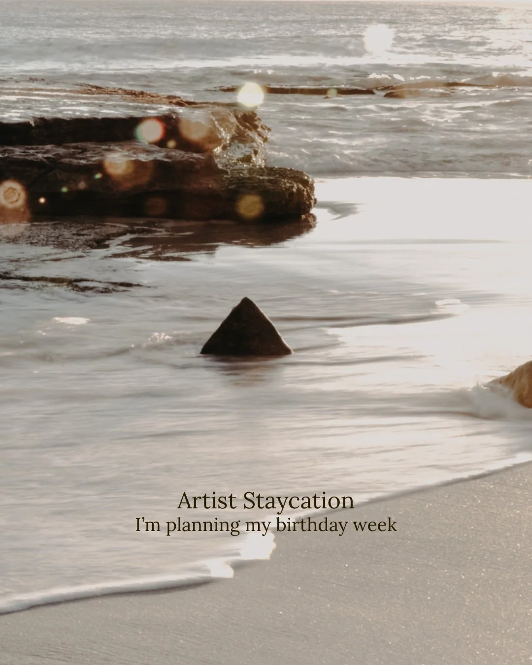 I am planning a magical, relaxing, and creative birthday week and decided to plan myself an Artist Staycation!

With a young child at home, I wouldn't go away on holiday alone so, why not make it possible during school hours?!

A massage is officiall
