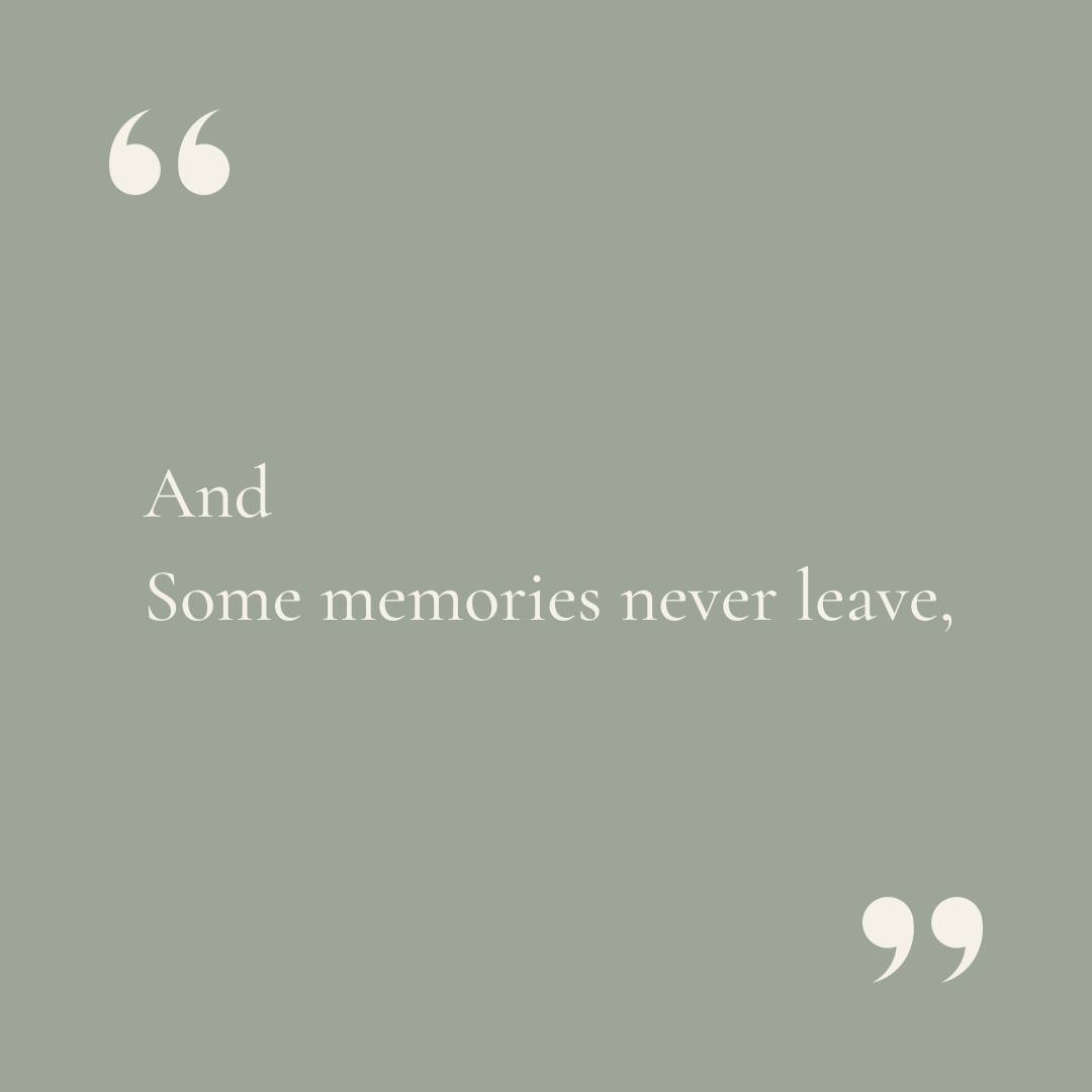 𝐷𝑜 𝑦𝑜𝑢 𝑟𝑒𝑚𝑒𝑚𝑏𝑒𝑟?....

🤍

Some memories stay with us forever.

🤍

I love hearing people's stories, stories are how we make sense of our lives and how we shape the future. 

🤍

If you have a story to tell or a memory to honour I would l