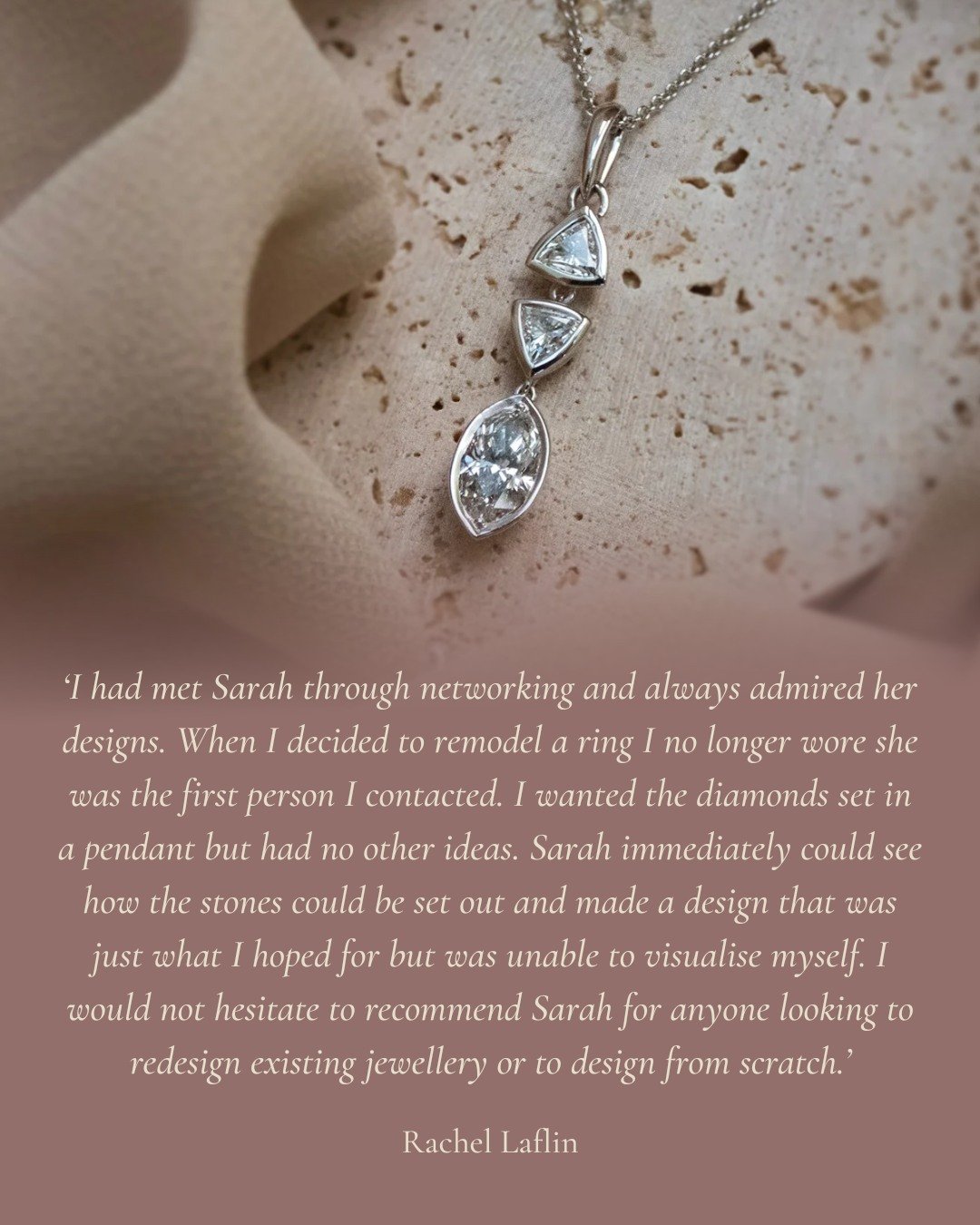 ✨✨✨✨✨

Thank you to all of my wonderful clients who have taken time out of their day to leave a review for me. It really means the world and I love hearing how you all feel about your pieces! 🤍

This pendant for Rachel was a wonderful project, I lov